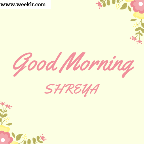 Good Morning SHREYA Images