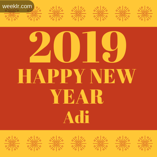 -Adi- 2019 Happy New Year image photo