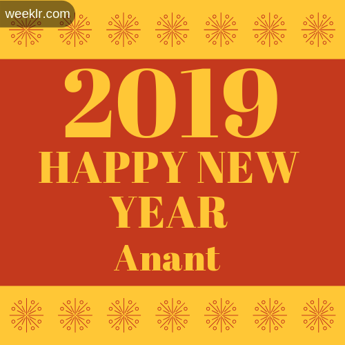 -Anant- 2019 Happy New Year image photo
