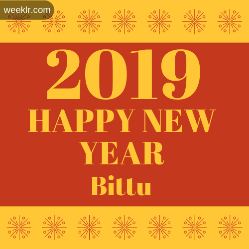 -Bittu- 2019 Happy New Year image photo