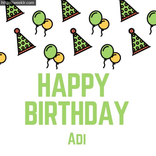 Download Happy birthday -Adi- with Cap Balloons image