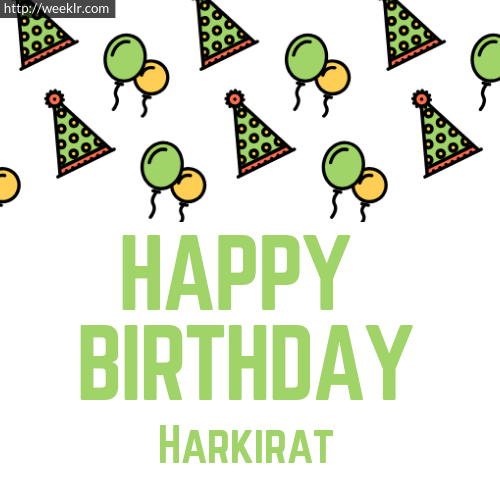Download Happy birthday -Harkirat- with Cap Balloons image
