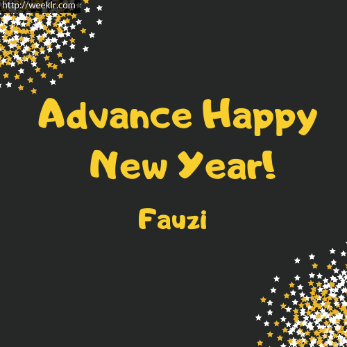Fauzi Advance Happy New Year to You Greeting Image