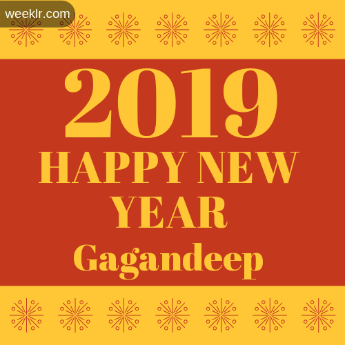 Gagandeep 2019 Happy New Year image photo