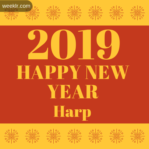 -Harp- 2019 Happy New Year image photo