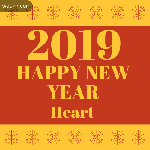 -Heart- 2019 Happy New Year image photo