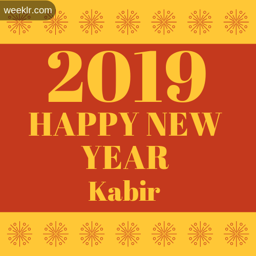 -Kabir- 2019 Happy New Year image photo