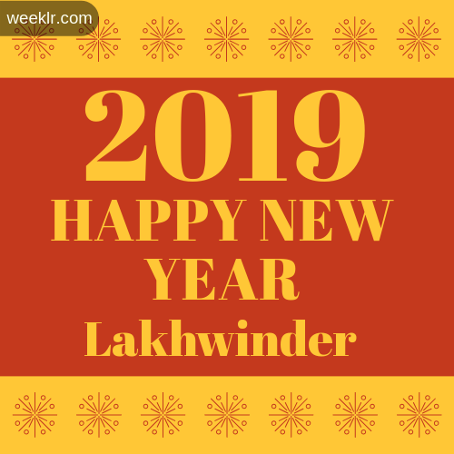 -Lakhwinder- 2019 Happy New Year image photo