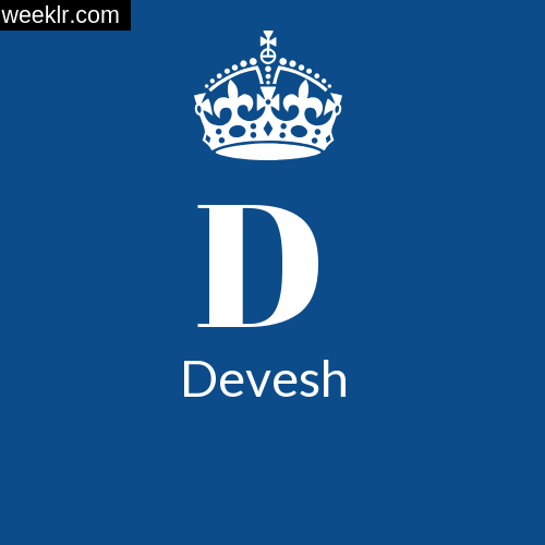 Make -Devesh- Name DP Logo Photo