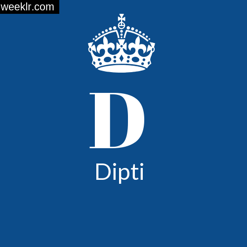 Make Dipti Name DP Logo Photo