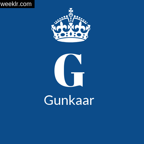 Make -Gunkaar- Name DP Logo Photo