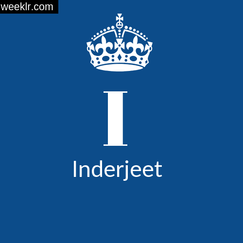 Make Inderjeet Name DP Logo Photo