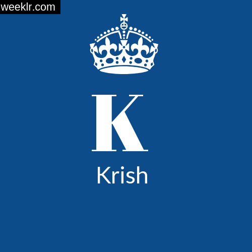 Make -Krish- Name DP Logo Photo