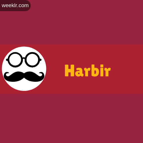 Moustache Men Boys Harbir Name Logo images