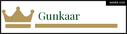 Royals Crown -Gunkaar- Name Logo Photo