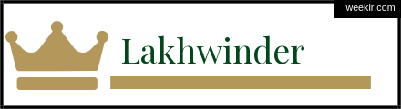 Royals Crown -Lakhwinder- Name Logo Photo