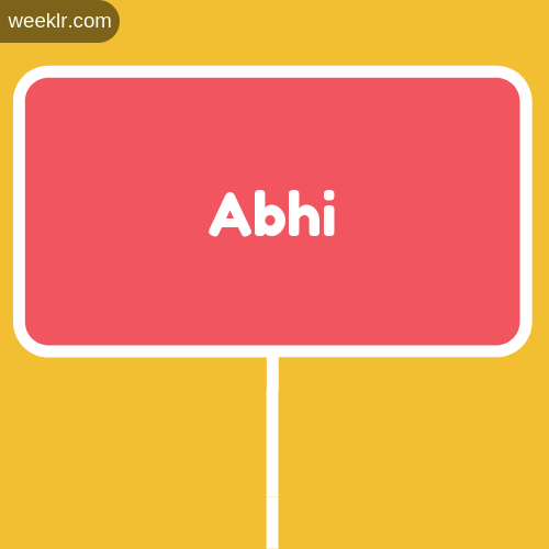 Abhi : Name images and photos - wallpaper, Whatsapp DP