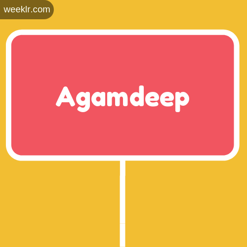 Sign Board Agamdeep Logo Image