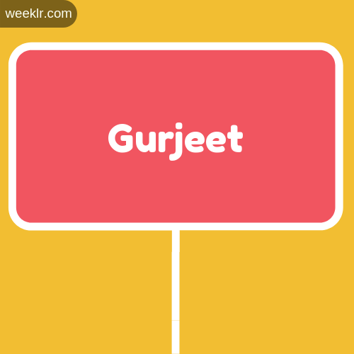 Sign Board Gurjeet Logo Image
