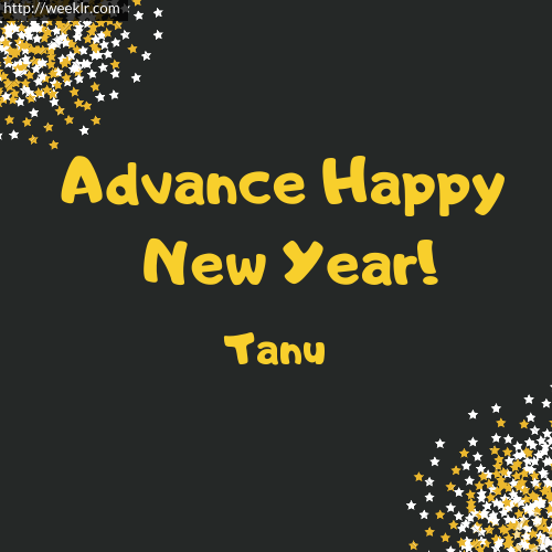 -Tanu- Advance Happy New Year to You Greeting Image