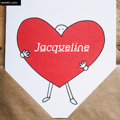 Jacqueline on Heart Image love letter