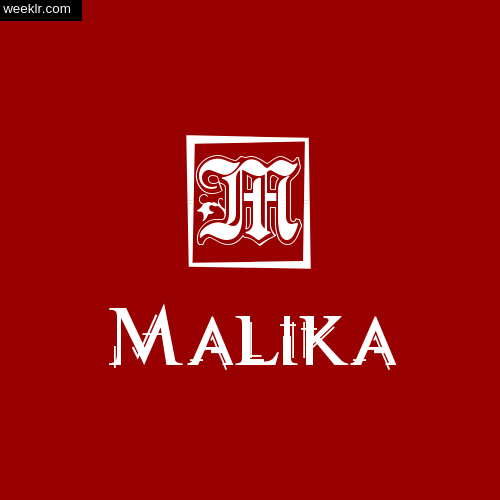 -Malika- Name Logo Photo Download Wallpaper