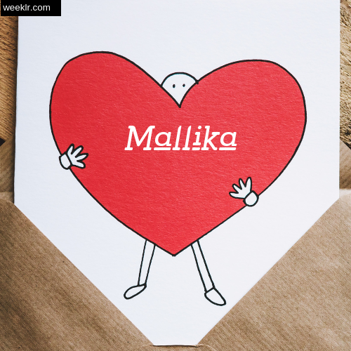 Mallika on Heart Image love letter