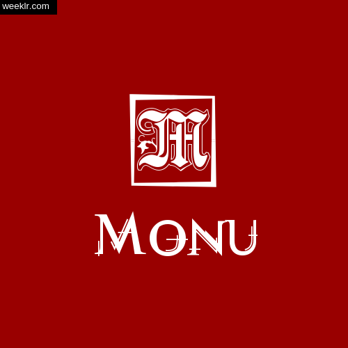 Monu Name Logo Photo Download Wallpaper