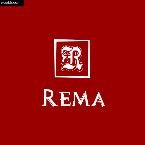 Rema Name Logo Photo Download Wallpaper