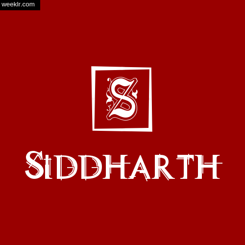 Siddharth Name Logo Photo Download Wallpaper