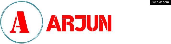 Write -Arjun- name on logo photo