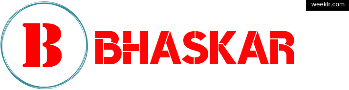 Write -Bhaskar- name on logo photo