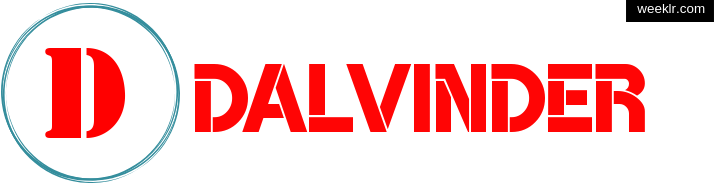 Write Dalvinder name on logo photo