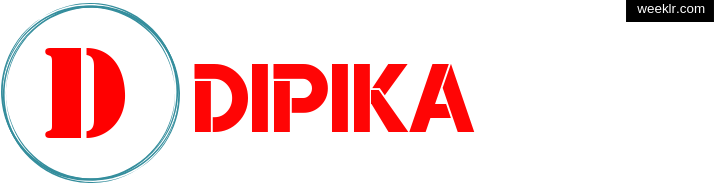 Write Dipika name on logo photo