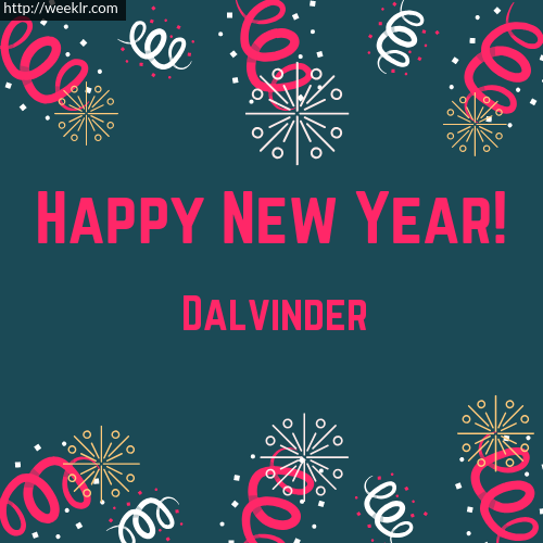 -Dalvinder- Happy New Year Greeting Card Images