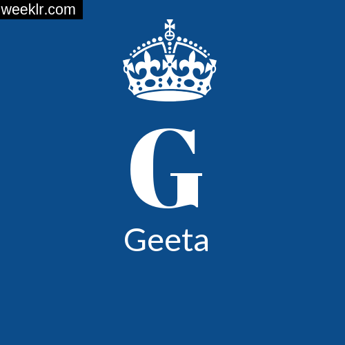 Make -Geeta- Name DP Logo Photo