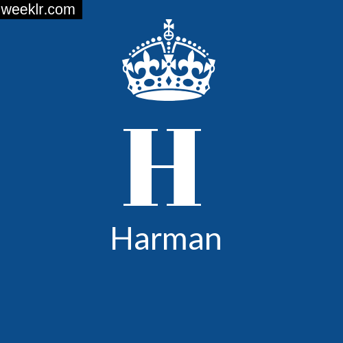 Make -Harman- Name DP Logo Photo