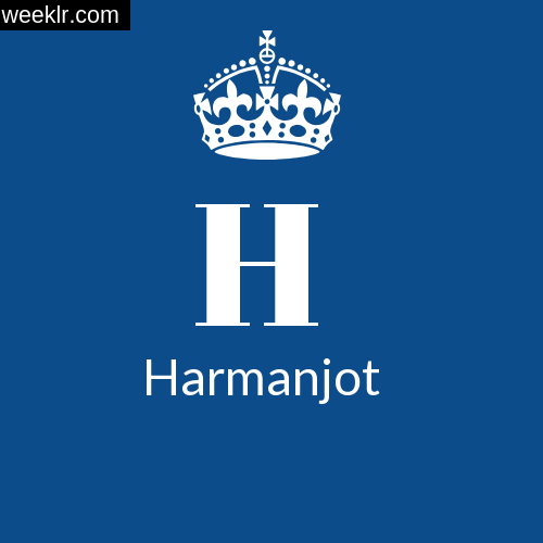 Make Harmanjot Name DP Logo Photo
