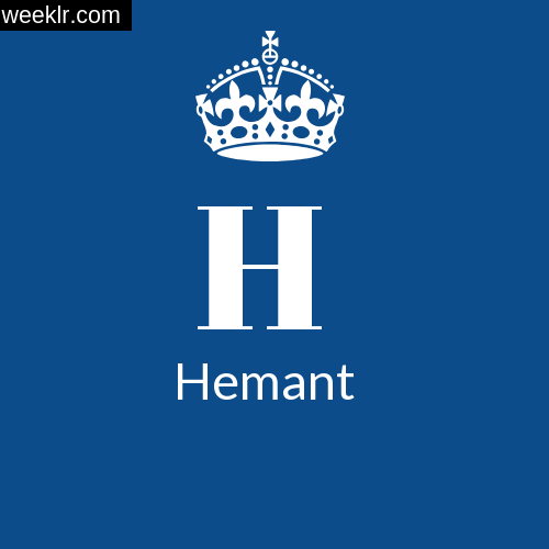 Make -Hemant- Name DP Logo Photo