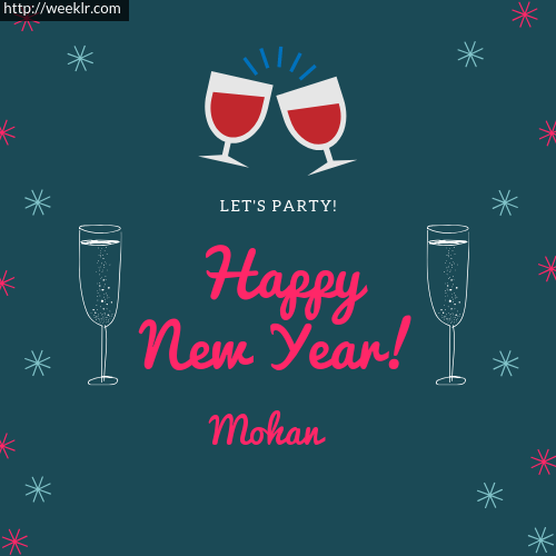 -Mohan- Happy New Year Name Greeting Photo