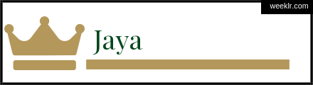 Royals Crown Jaya Name Logo Photo