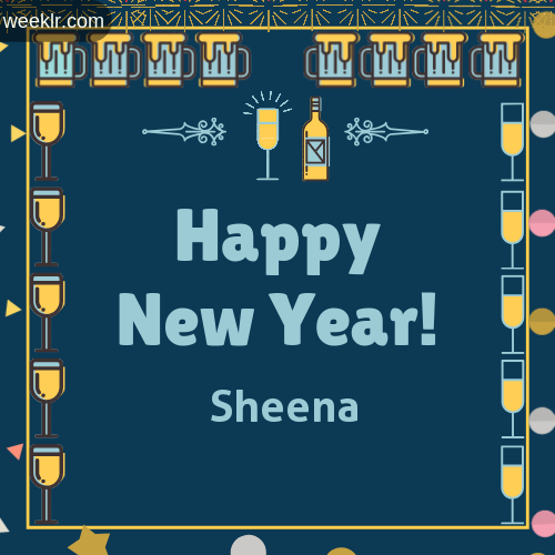 -Sheena- Name On Happy New Year Images