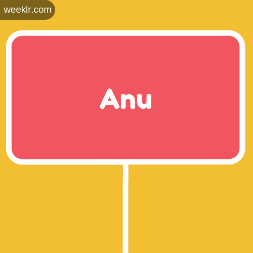 Sign Board -Anu- Logo Image