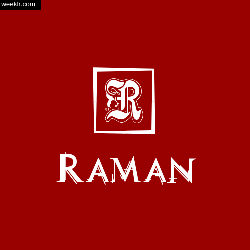 -Raman- Name Logo Photo Download Wallpaper