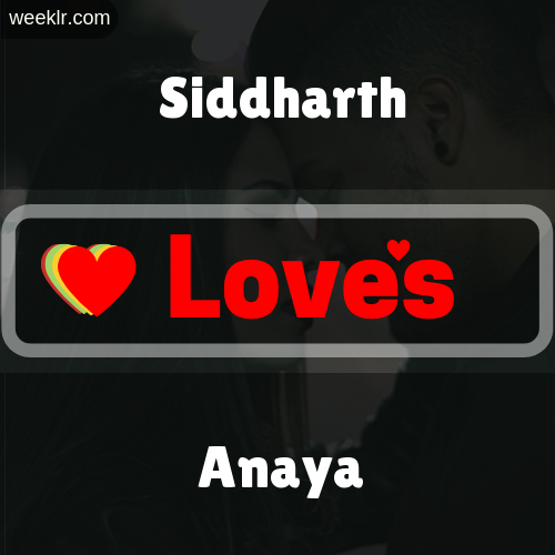-Siddharth- Love's-Anaya- Love Image Photo