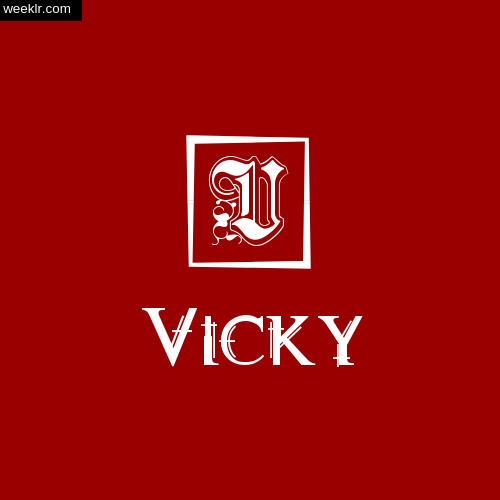 Vicky Name Logo Photo Download Wallpaper
