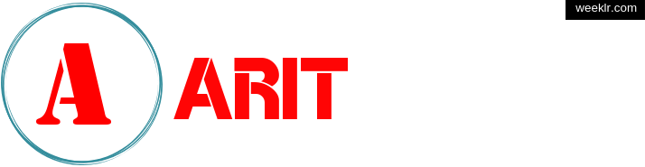 Write Arit name on logo photo