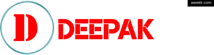Write -Deepak- name on logo photo