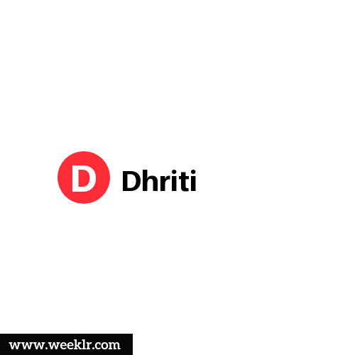 Logo and DP photo of Dhriti Name