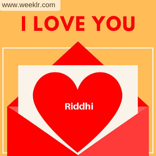 Riddhi I Love You Love Letter photo
